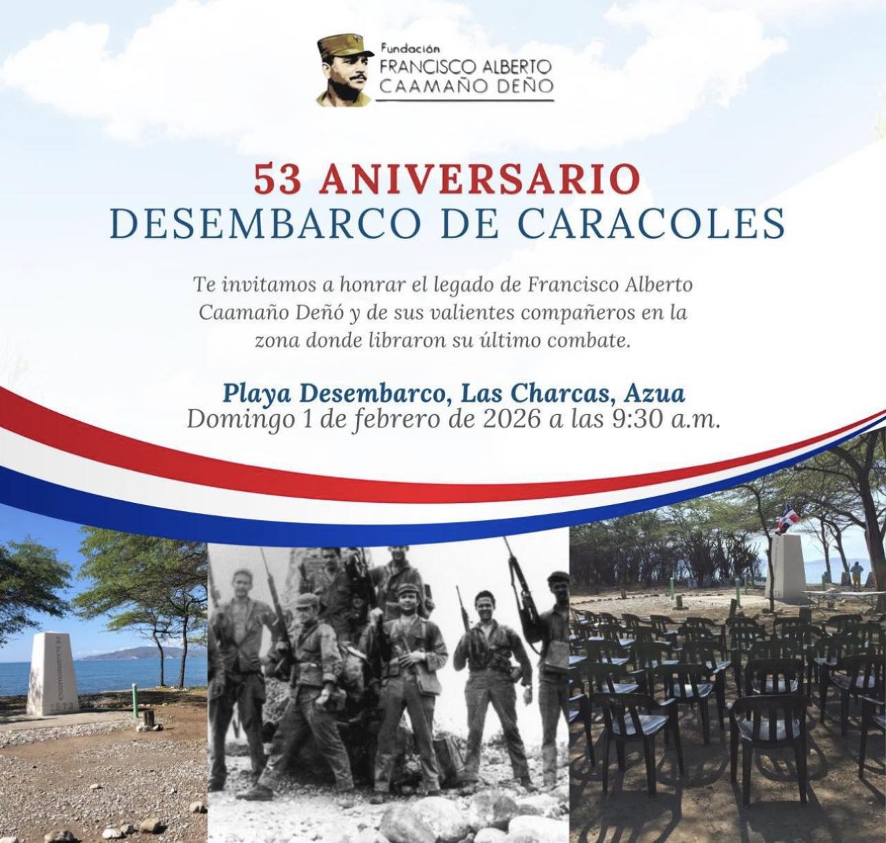 Ayuntamiento de Las Charcas invita a la conmemoración del Desembarco de Caracoles